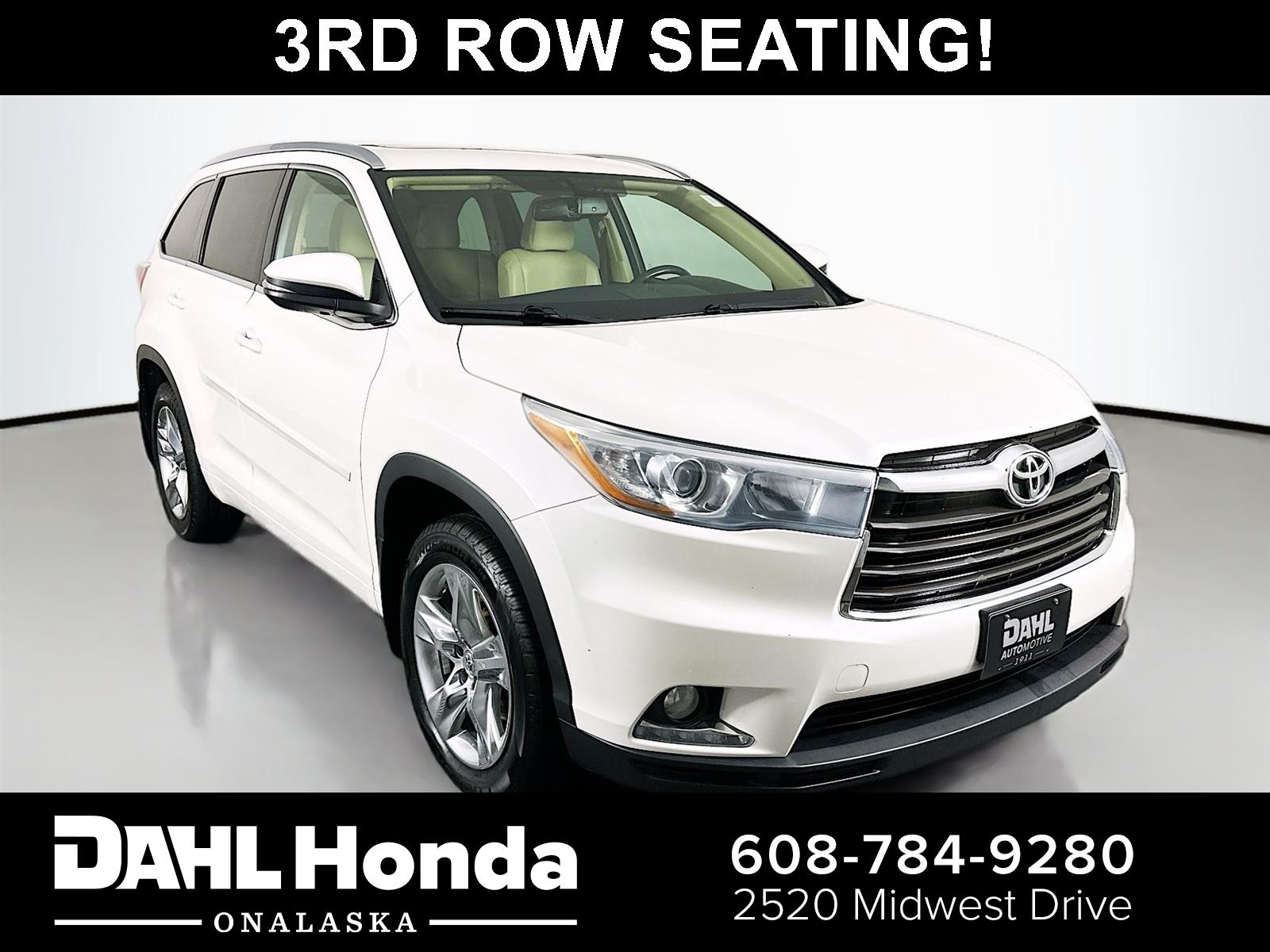 White (Blizzard Pearl) 2014 Toyota Highlander SUV / Crossover All-Wheel Drive Automatic