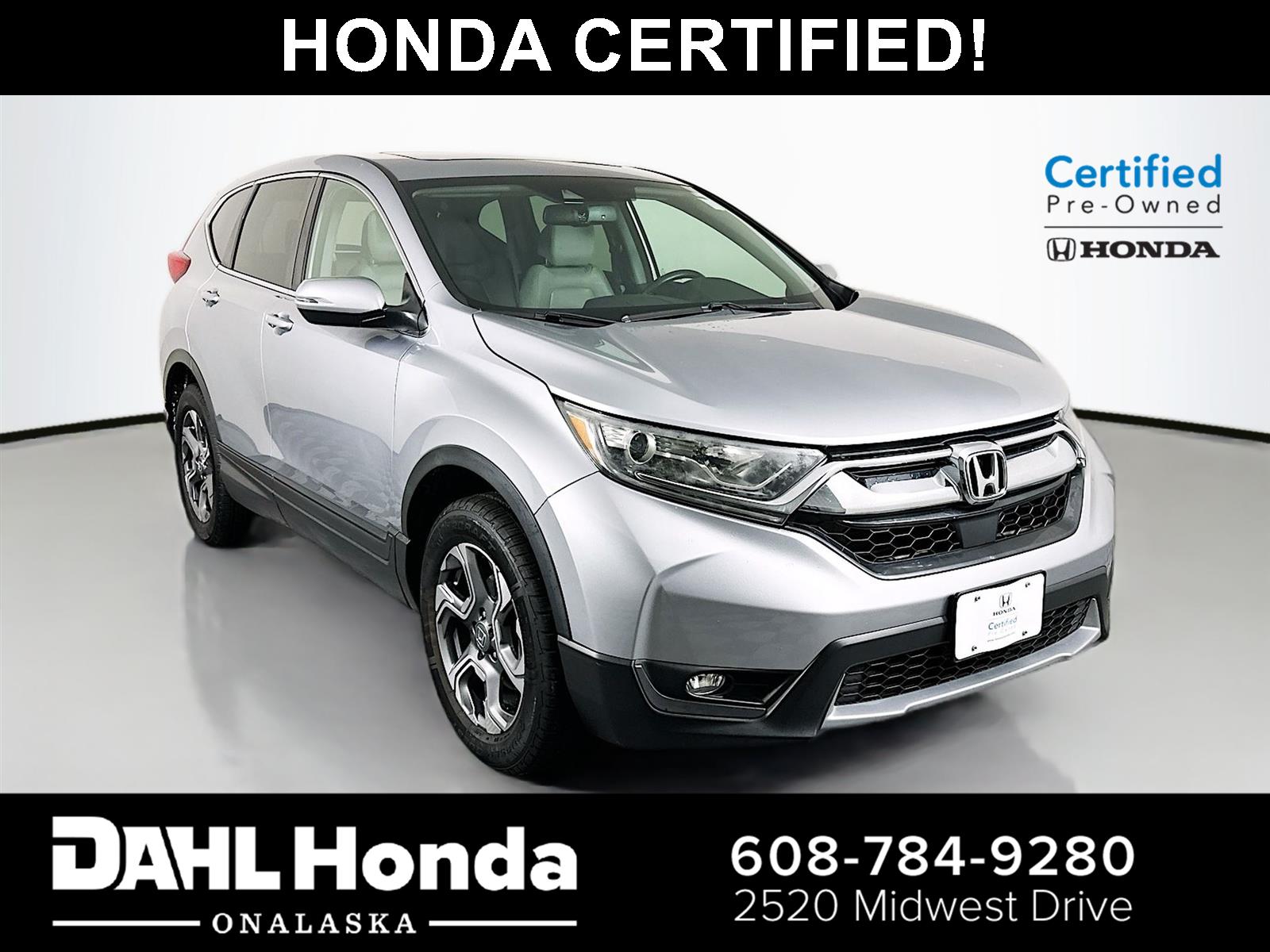 Lunar Silver Metallic 2019 Honda CR-V SUV / Crossover All-Wheel Drive Continuously Variable Transmission