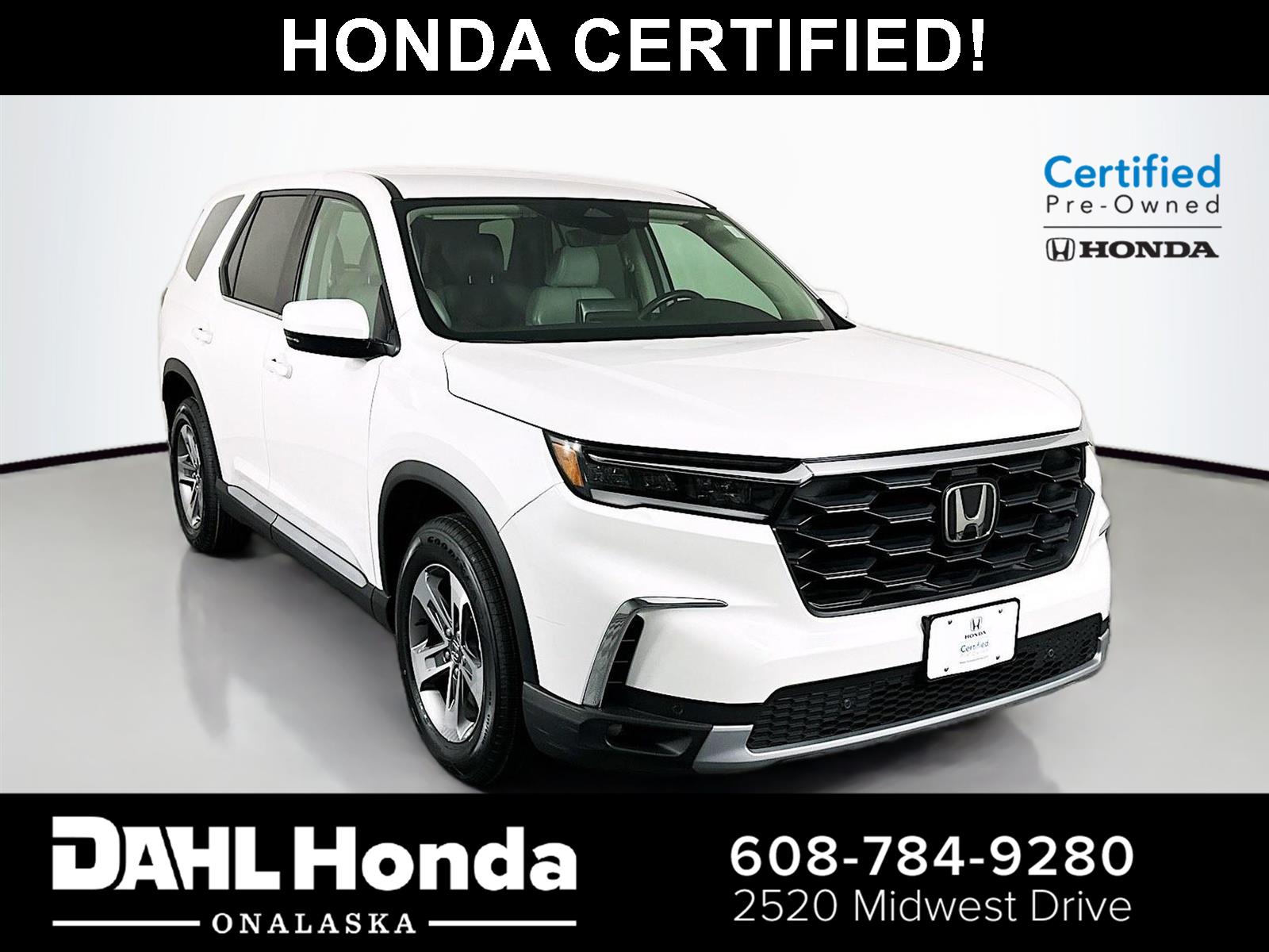  2024 Honda Pilot EX-L AWD with Captains Chairs   