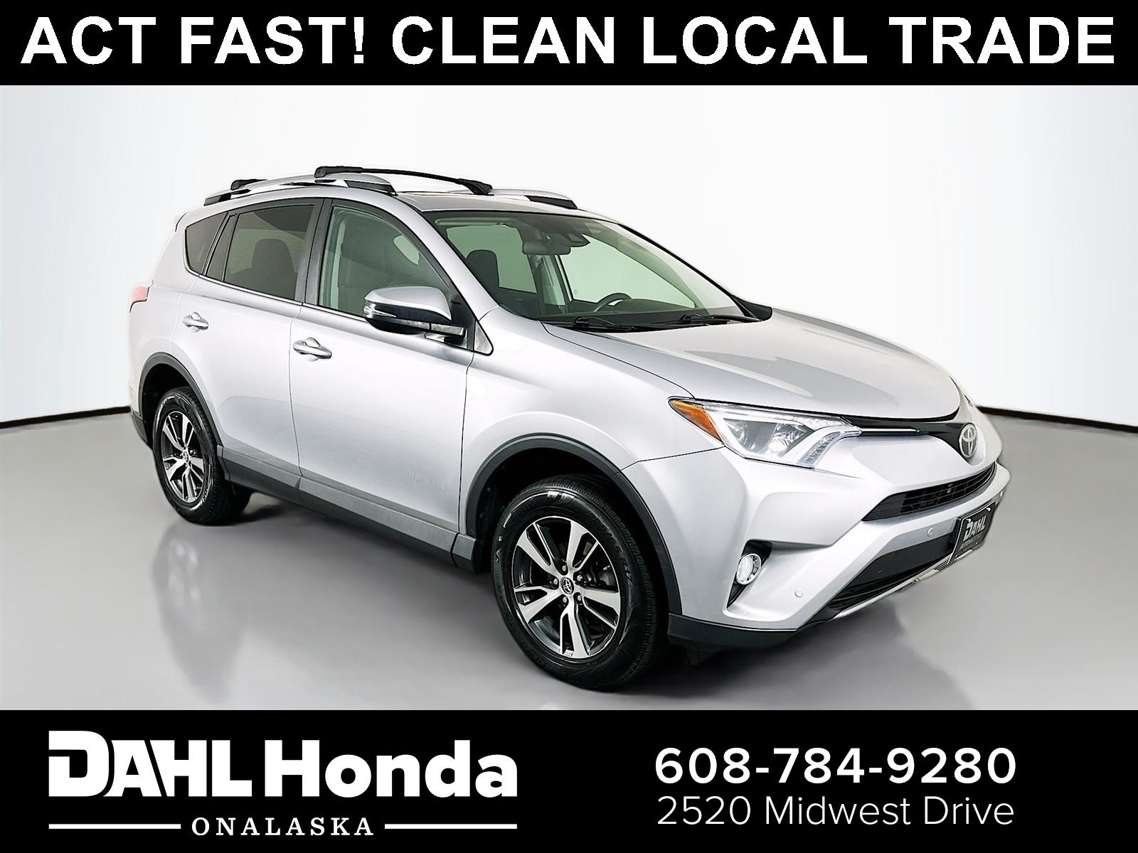 Silver Sky Metallic 2017 Toyota RAV4 SUV / Crossover All-Wheel Drive 6-Speed Automatic