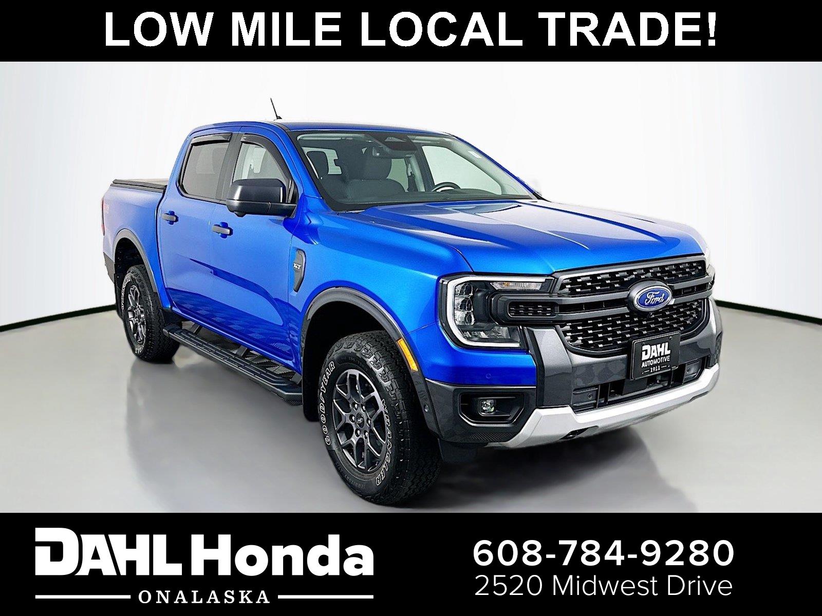 Velocity Blue Metallic 2024 Ford Ranger Pickup Truck Four-Wheel Drive Automatic