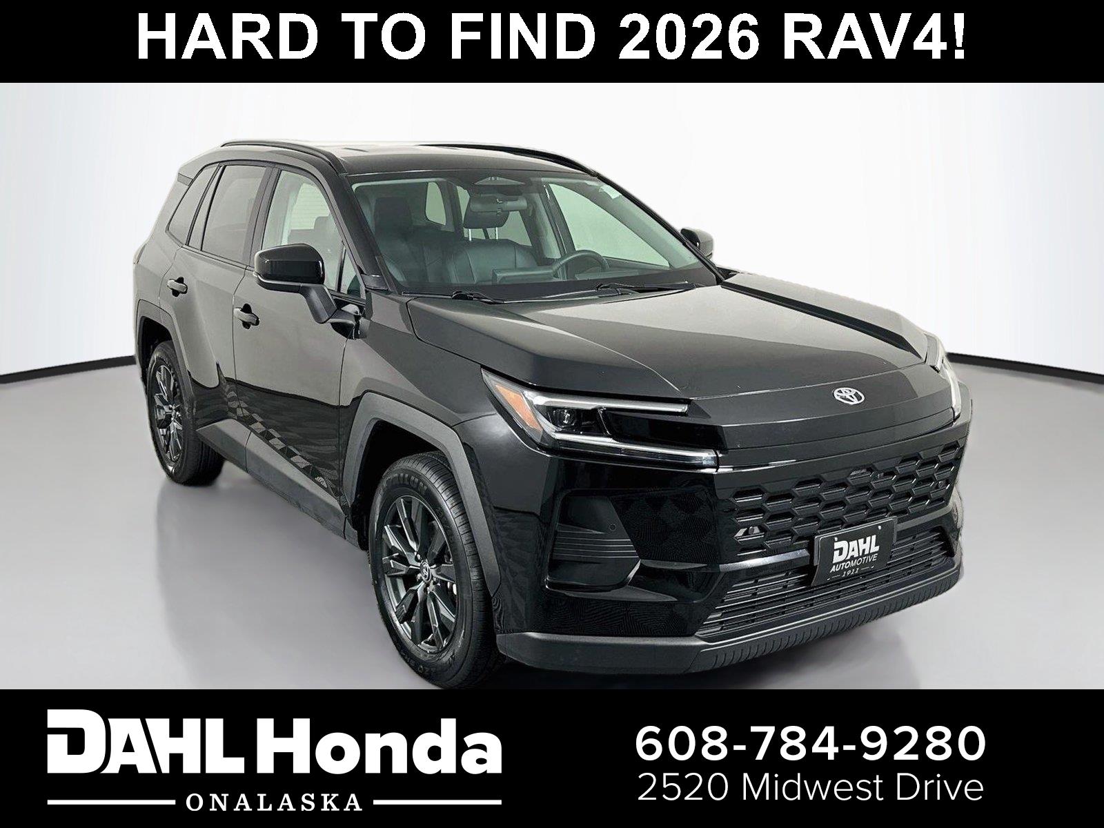 Midnight Black Metallic 2026 Toyota RAV4 SUV / Crossover All-Wheel Drive Continuously Variable Transmission