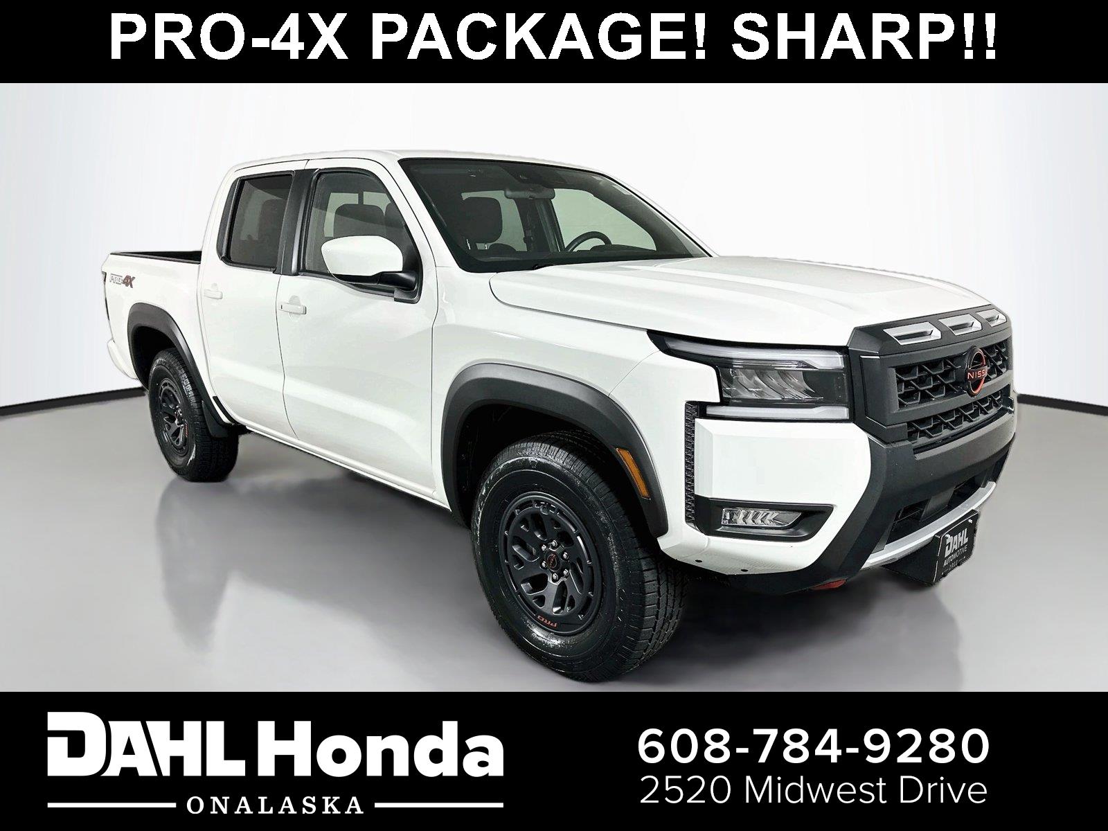 Glacier White 2026 Nissan Frontier Pickup Truck Four-Wheel Drive Automatic