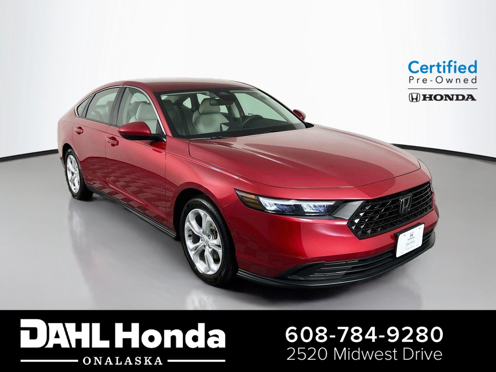 Radiant Red Metallic 2024 Honda Accord Sedan Front-Wheel Drive Continuously Variable Transmission