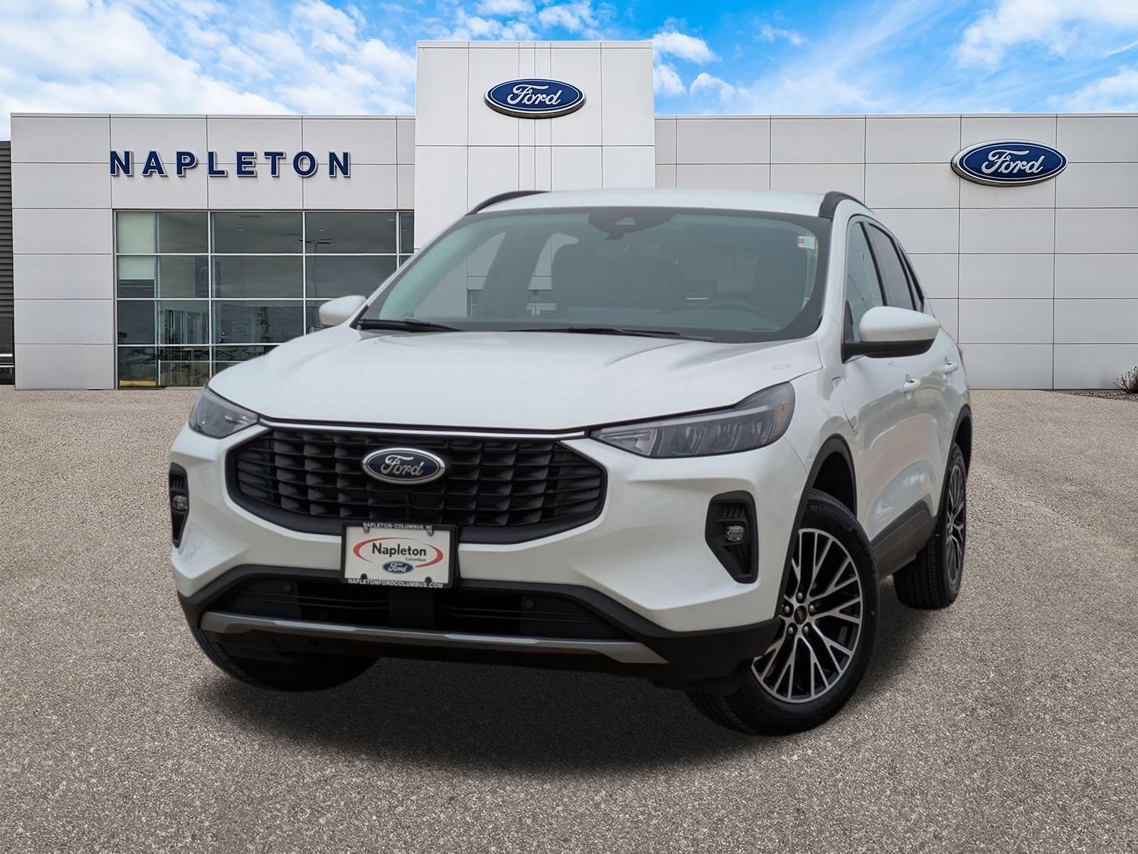 Star White Metallic Tri-Coat 2025 Ford Escape Hybrid Plug-in SUV / Crossover Front-Wheel Drive Continuously Variable Transmission
