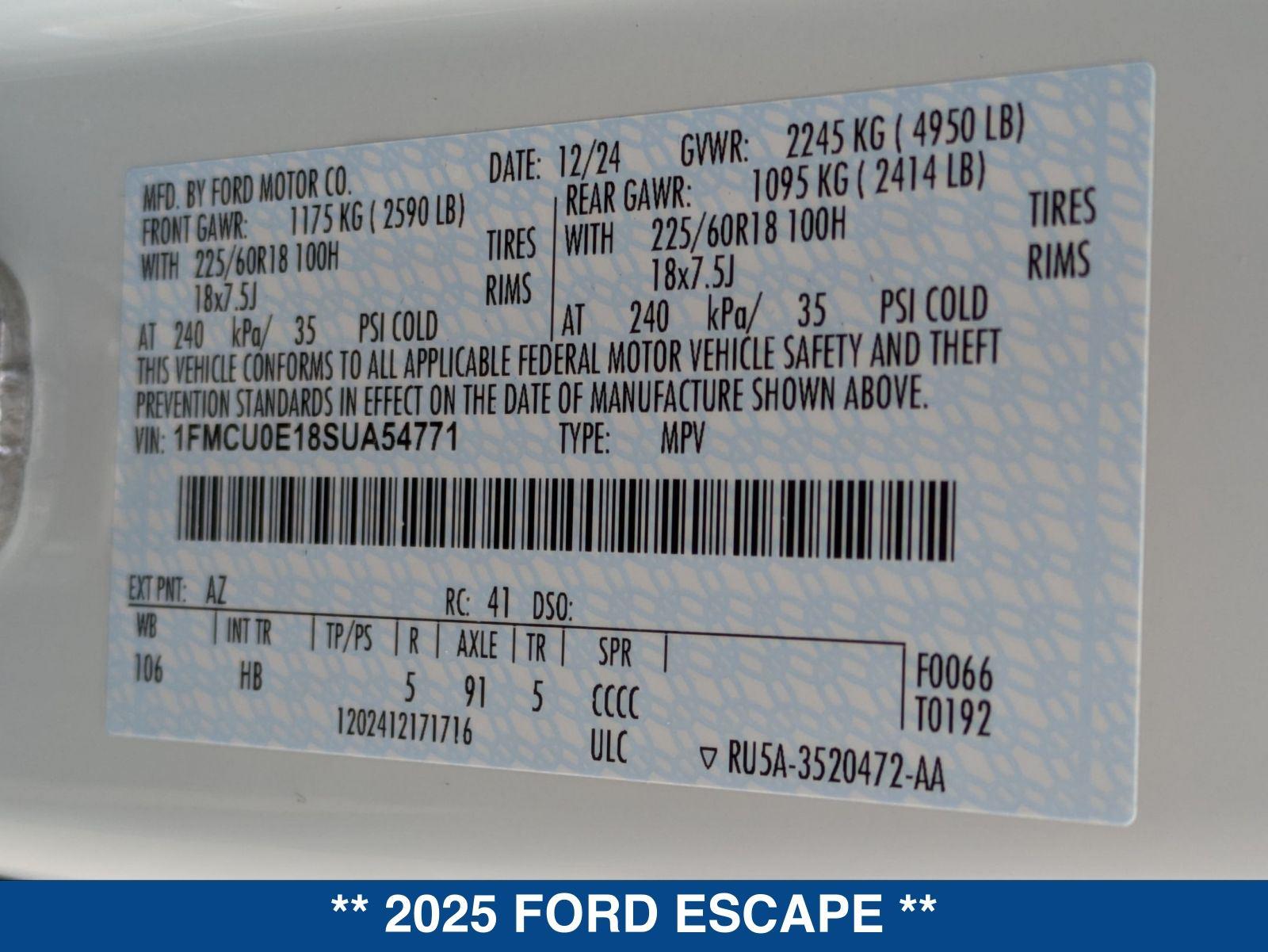 2025 Ford Escape Plug-in hybrid PHEV - Photo 30