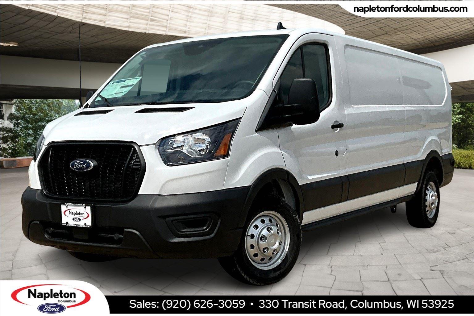 OXFORD WHITE 2025 Ford Transit Cargo 350 Low Roof RWD Van Rear-Wheel Drive