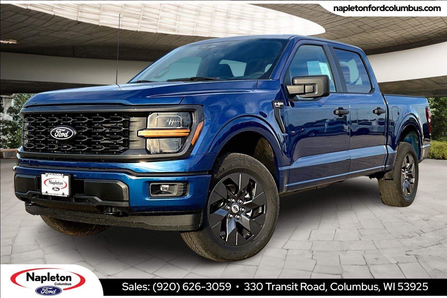 ATLAS BLUE METALLIC 2025 Ford F-150 STX 4dr SuperCrew 4WD Pickup Truck Four-Wheel Drive Automatic
