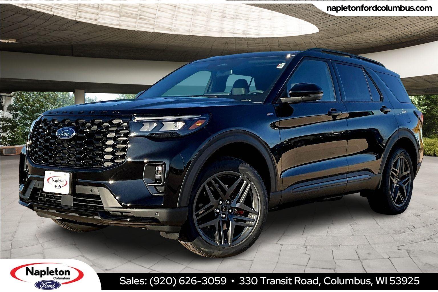 Agate Black Metallic 2026 Ford Explorer ST-Line AWD SUV / Crossover All-Wheel Drive Automatic