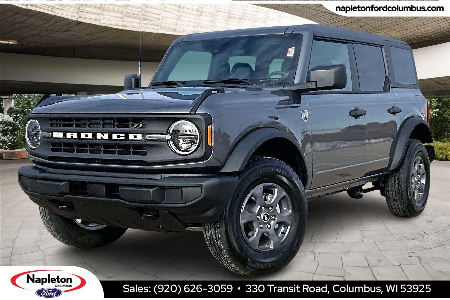 Carbonized Gray Metallic 2025 Ford Bronco Big Bend 4-Door 4WD SUV / Crossover Four-Wheel Drive 7-Speed Manual