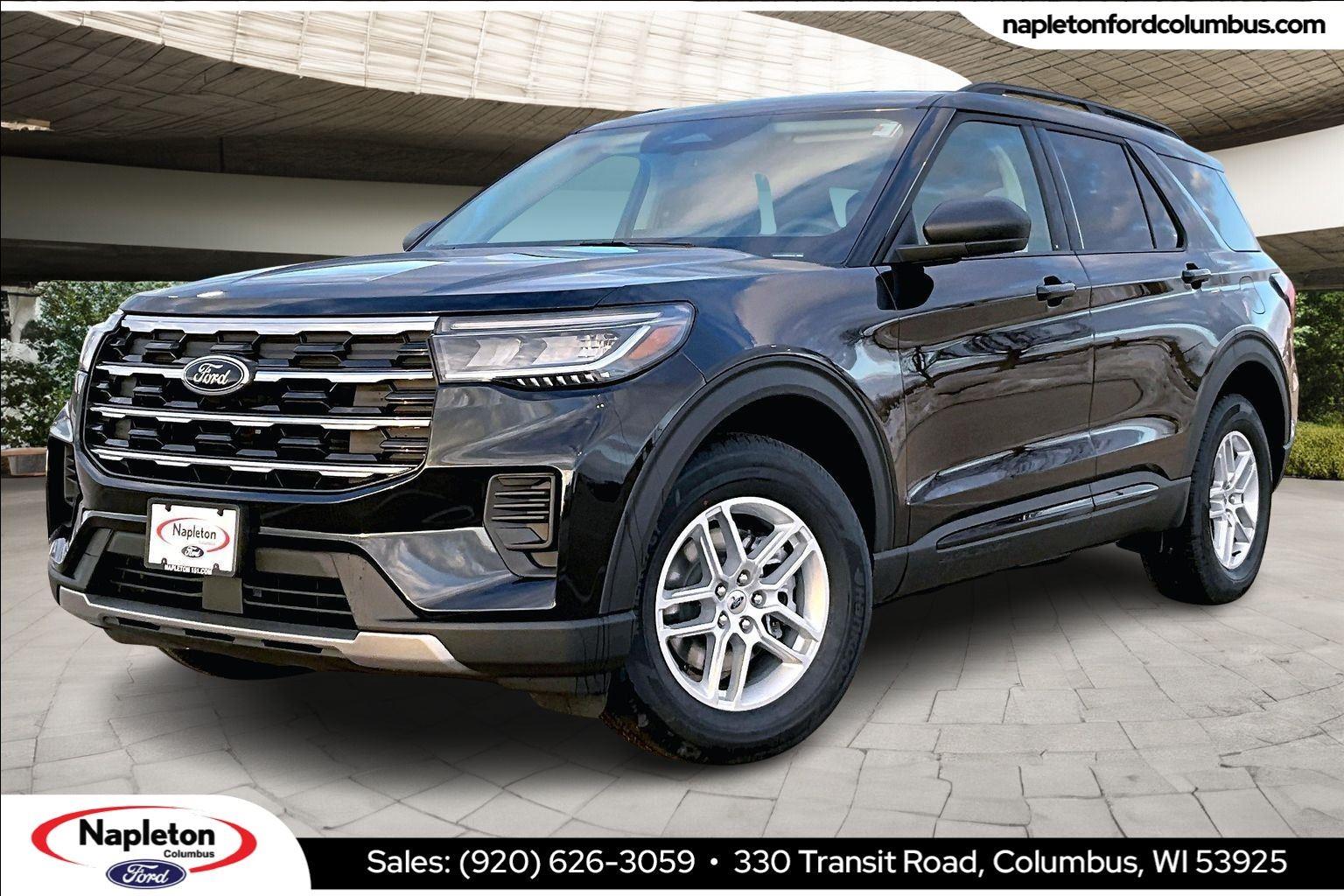 Agate Black 2026 Ford Explorer Active AWD SUV / Crossover All-Wheel Drive Automatic