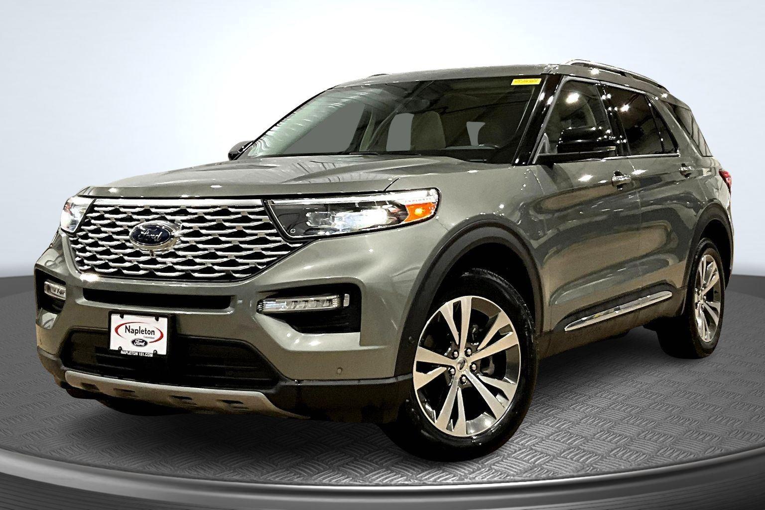 Silver Spruce 2020 Ford Explorer Platinum AWD SUV / Crossover All-Wheel Drive Automatic