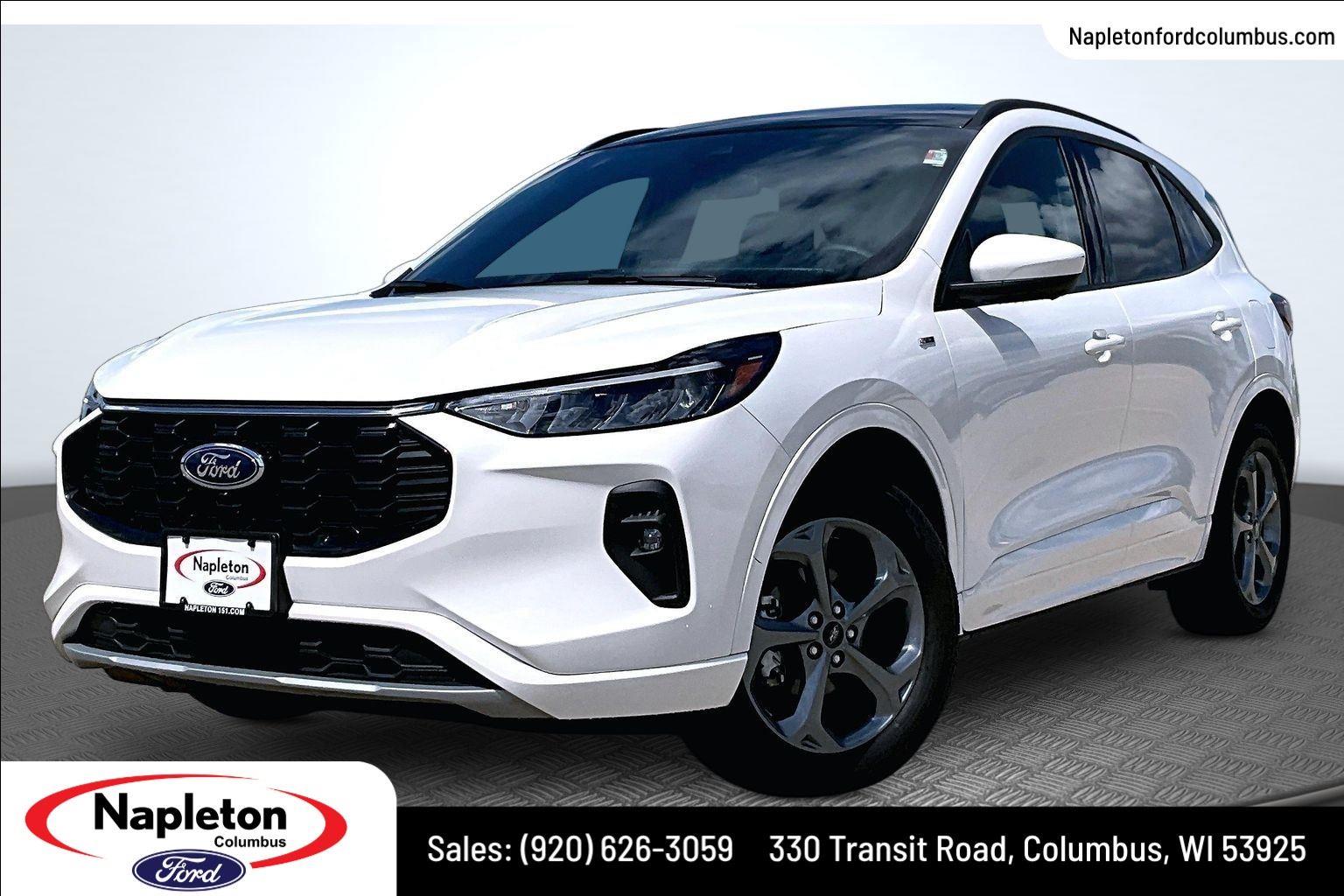Star White Metallic Tri-Coat 2023 Ford Escape SUV / Crossover All-Wheel Drive 8-Speed Automatic