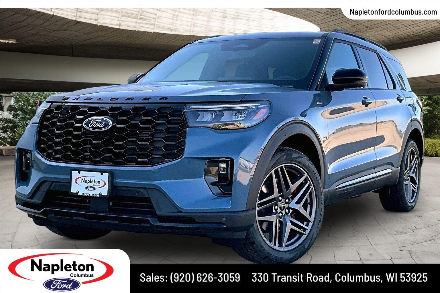 Vapor Blue Metallic 2026 Ford Explorer SUV / Crossover All-Wheel Drive Automatic