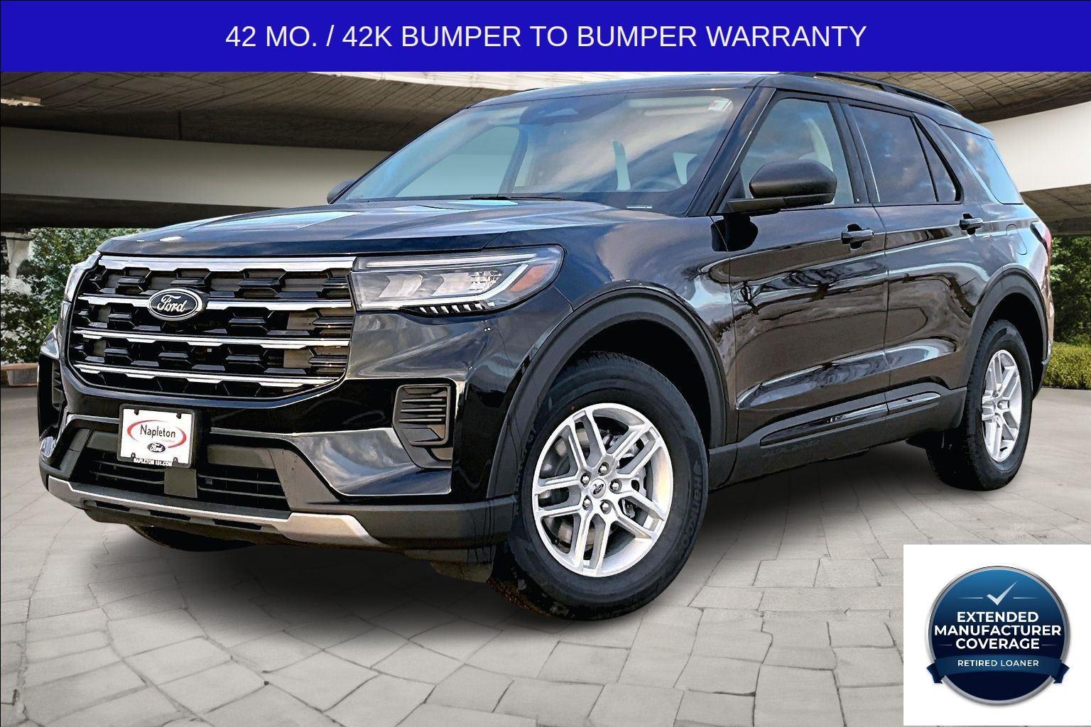Agate Black 2026 Ford Explorer SUV / Crossover All-Wheel Drive Automatic