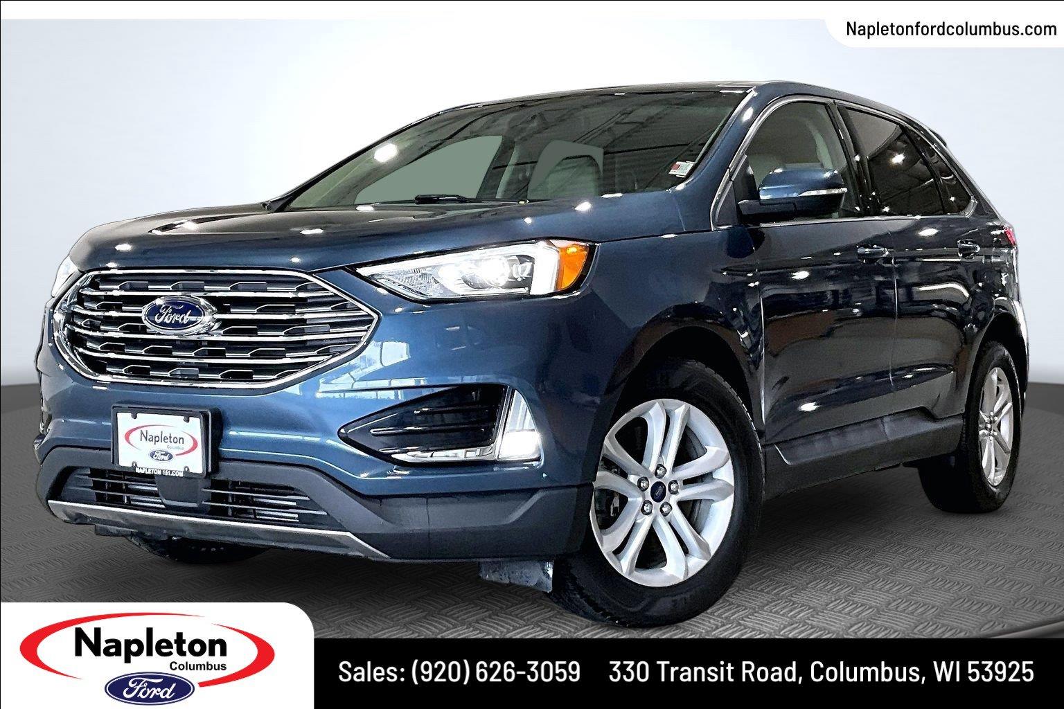 Blue 2019 Ford Edge SUV / Crossover All-Wheel Drive 8-Speed Automatic