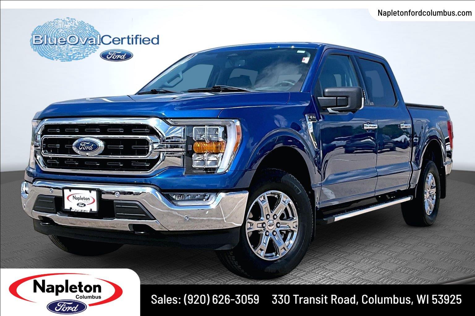 Atlas Blue 2023 Ford F-150 Pickup Truck Four-Wheel Drive Automatic