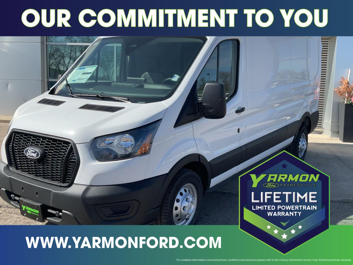 Oxford White 2026 Ford Transit Cargo Van All-Wheel Drive 