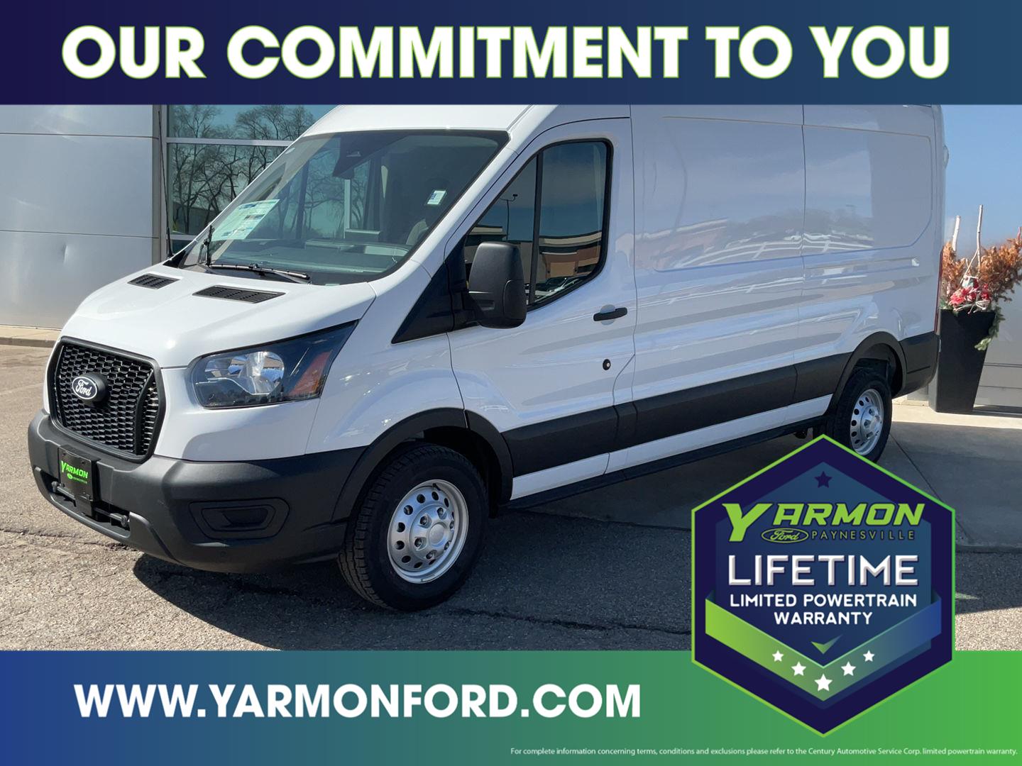 Oxford White 2026 Ford Transit Cargo Van All-Wheel Drive 