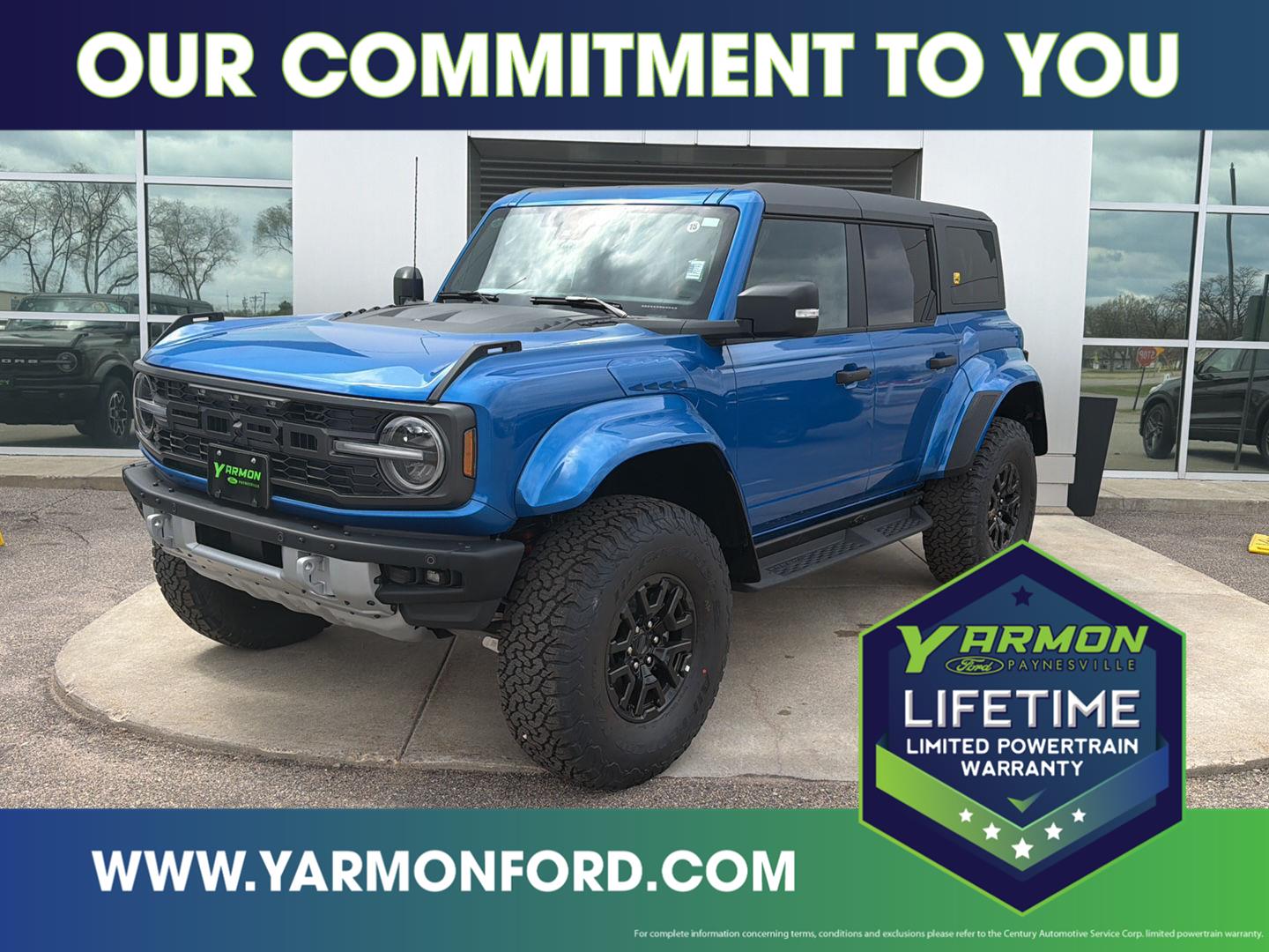 Velocity Blue Metallic 2026 Ford Bronco Raptor SUV / Crossover Four-Wheel Drive Automatic