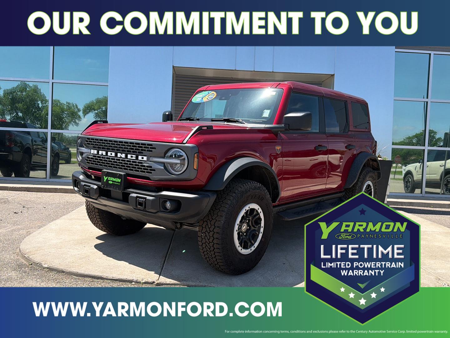 Ruby Red Metallic Tinted Clearcoat 2025 Ford Bronco SUV / Crossover Four-Wheel Drive Automatic