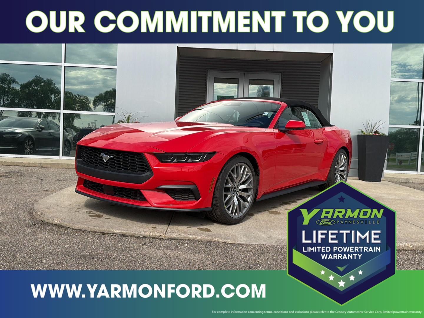 Race Red 2026 Ford Mustang Convertible Rear-Wheel Drive Automatic