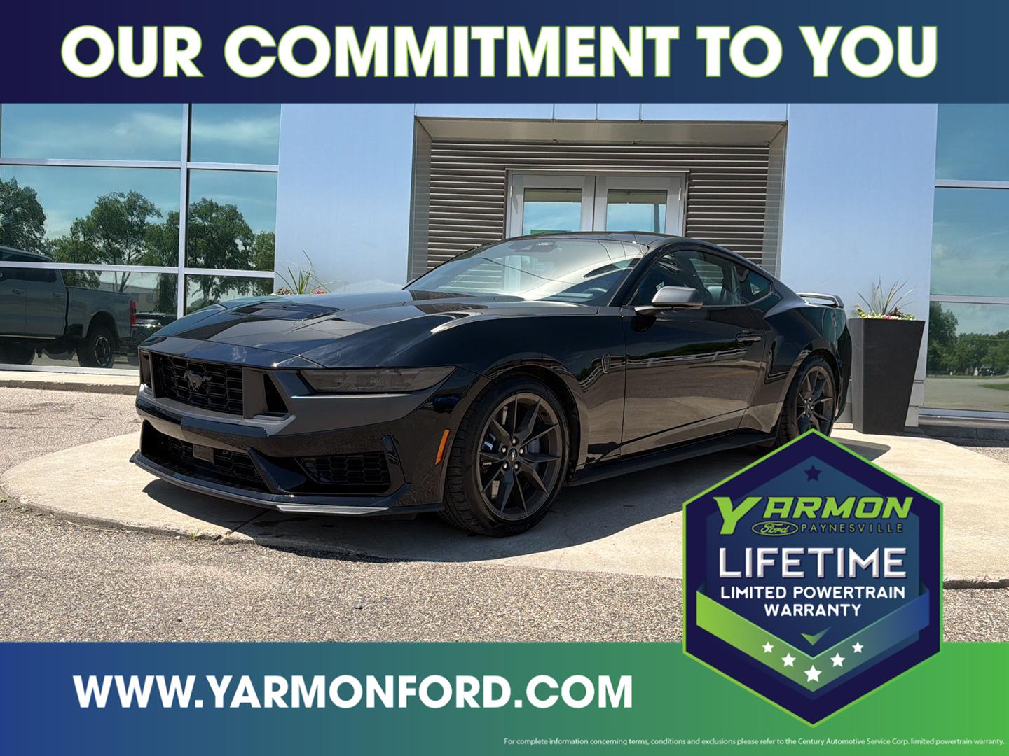 Shadow Black 2025 Ford Mustang Coupe Rear-Wheel Drive Automatic