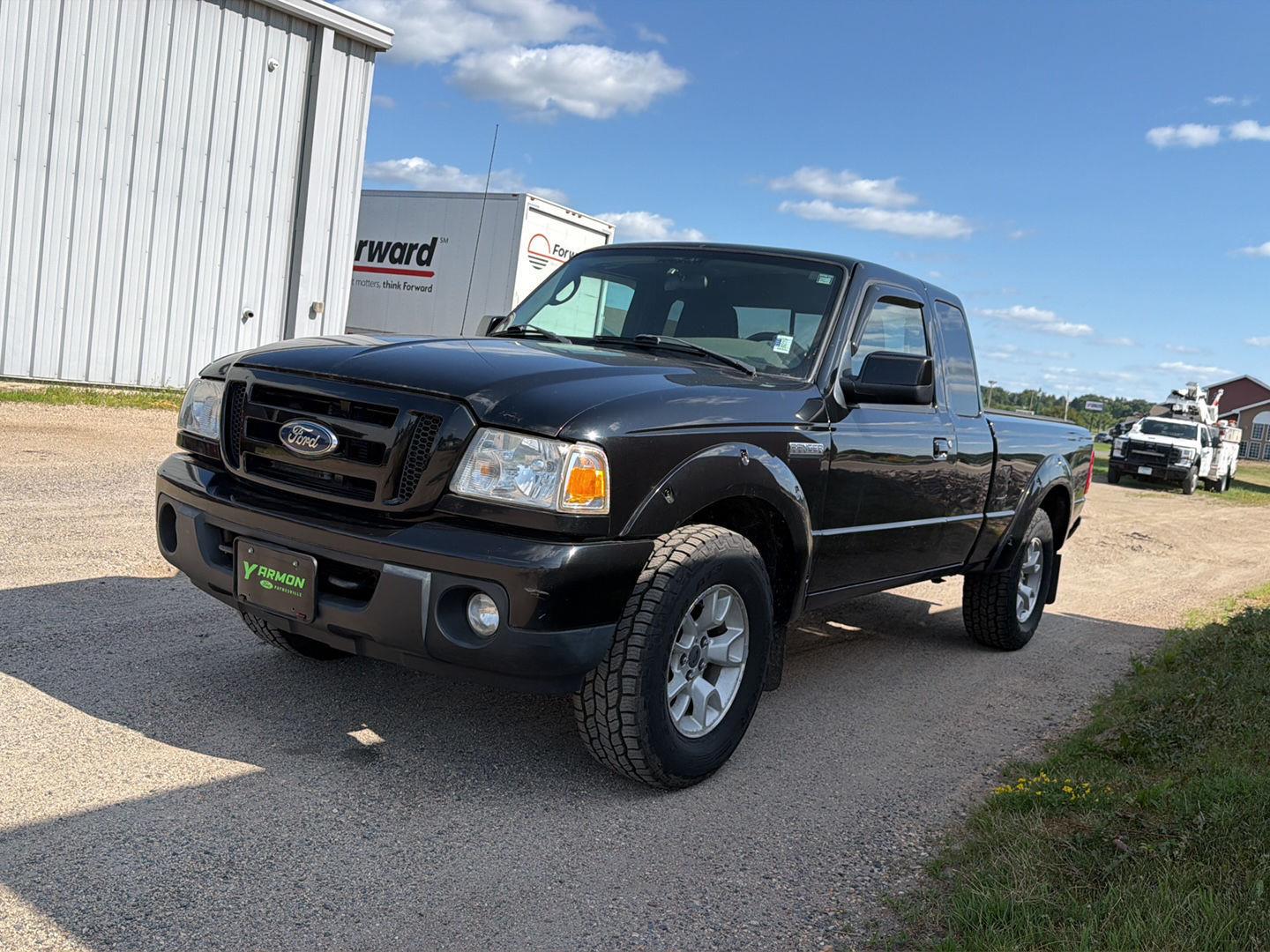 Black 2011 Ford Ranger Pickup Truck Four-Wheel Drive 5-Speed Manual Overdrive