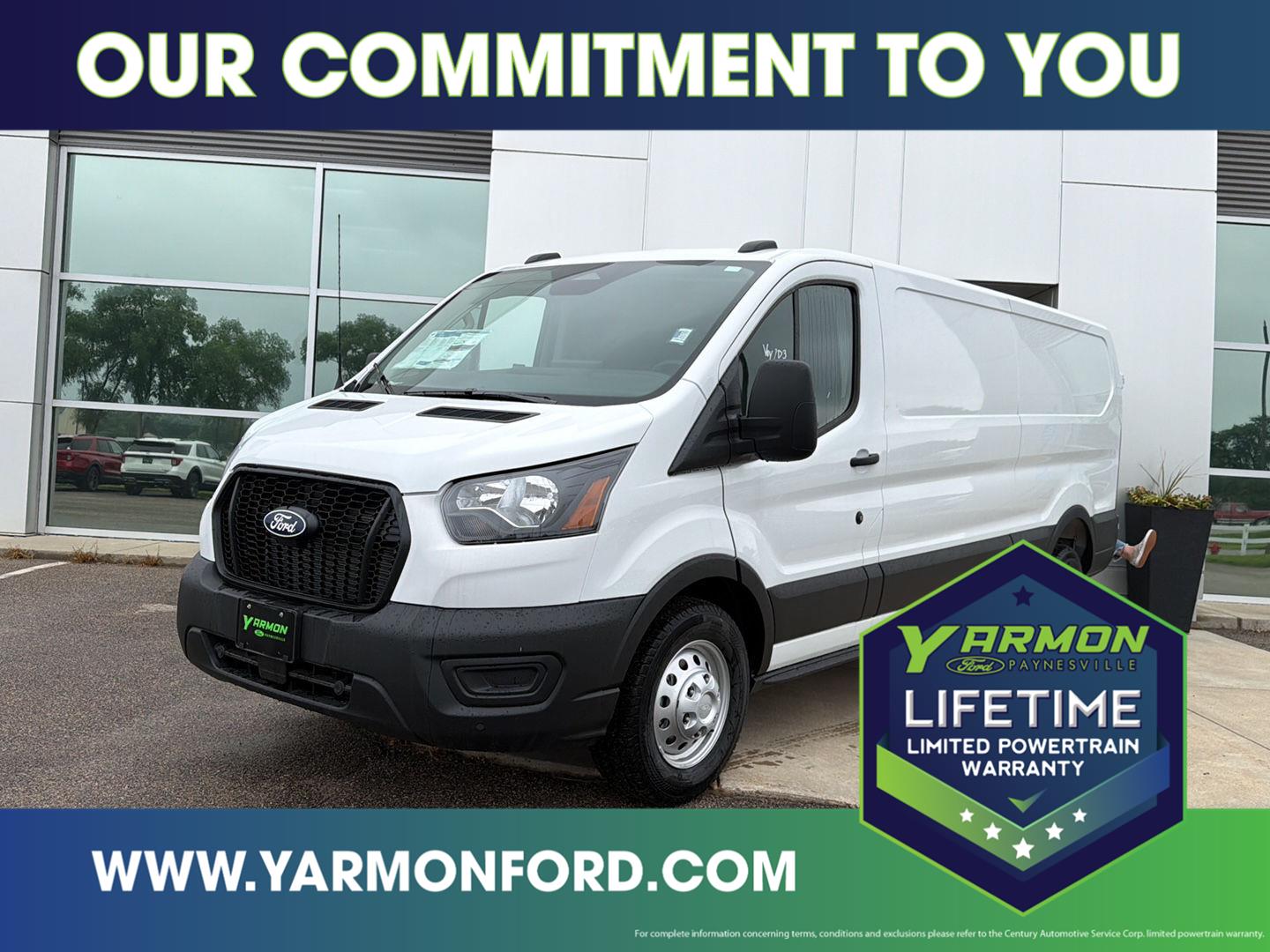 Oxford White 2026 Ford Transit Cargo Van All-Wheel Drive