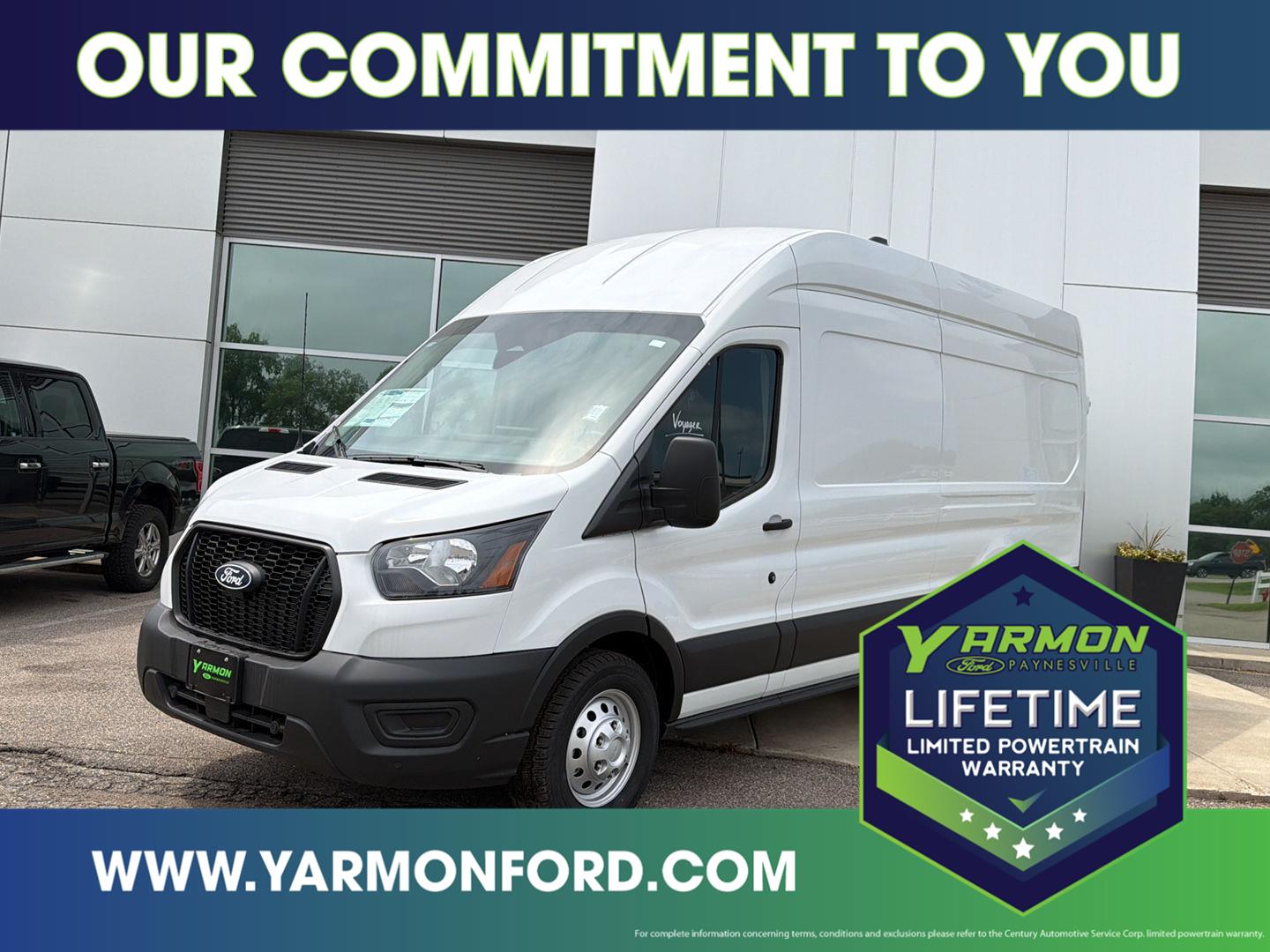 Oxford White 2026 Ford Transit Cargo Van All-Wheel Drive 