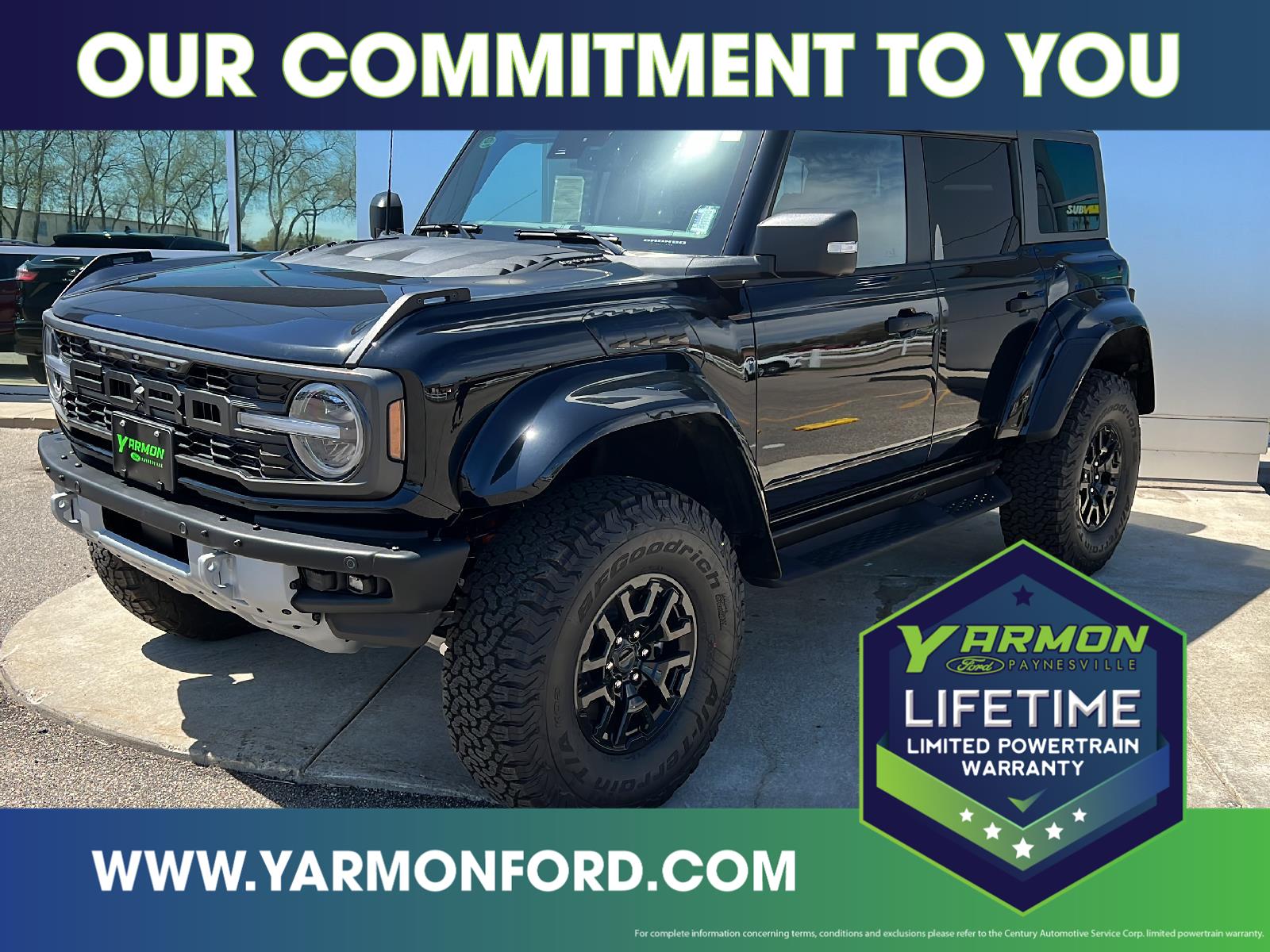 Shadow Black 2024 Ford Bronco Raptor SUV / Crossover Four-Wheel Drive Automatic
