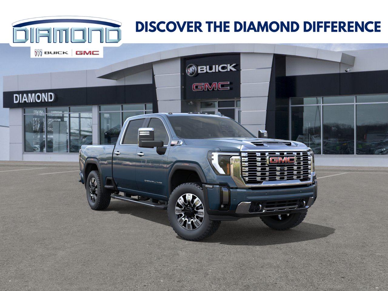 Downpour Metallic 2026 GMC Sierra 3500HD Pickup Truck Four-Wheel Drive Automatic