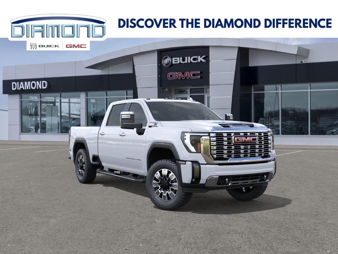 Glacier White Tricoat 2026 GMC Sierra 3500HD Pickup Truck Four-Wheel Drive Automatic