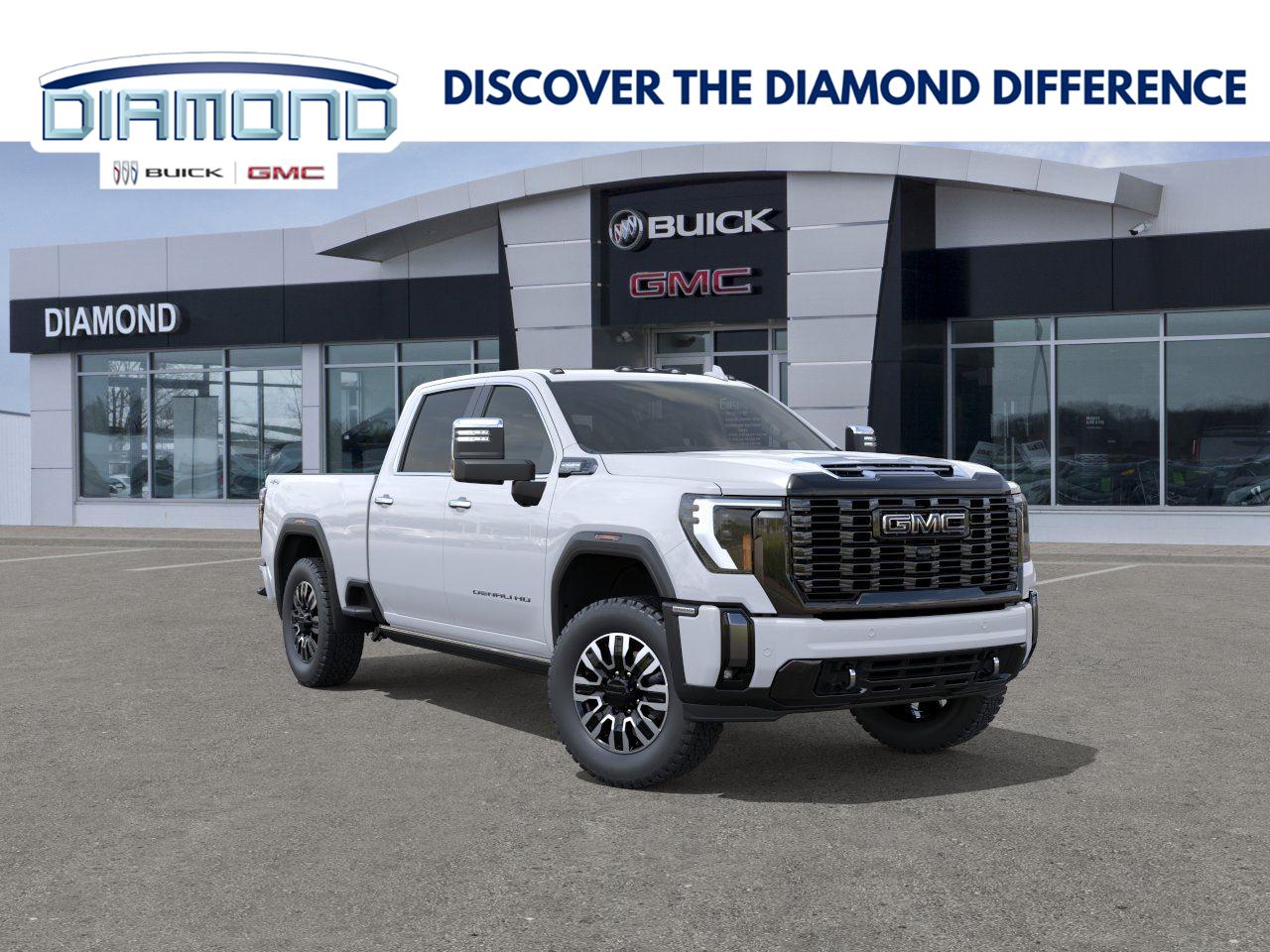 Glacier White Tricoat 2026 GMC Sierra 3500HD Pickup Truck Four-Wheel Drive Automatic