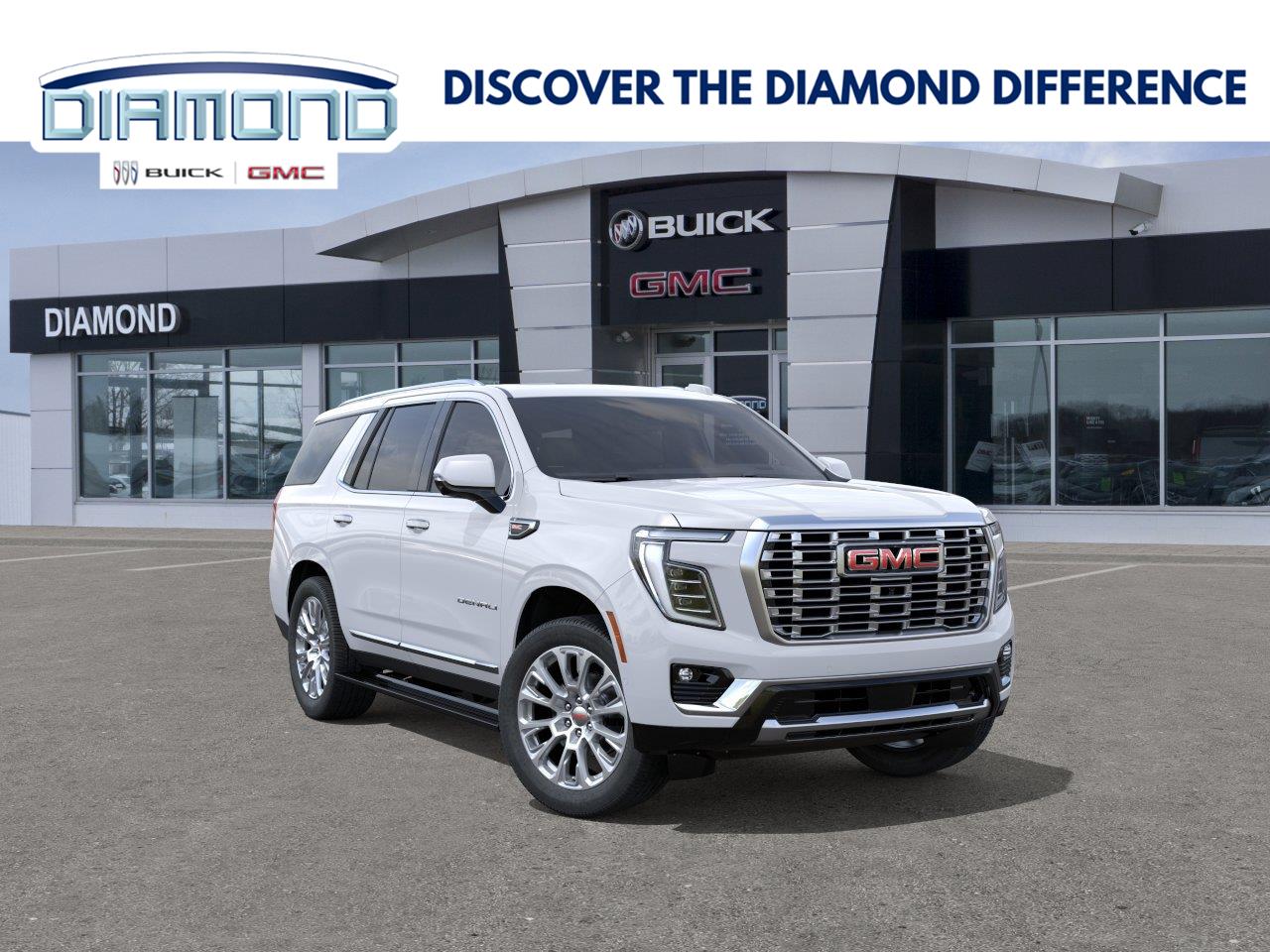 Glacier White Tricoat 2026 GMC Yukon SUV / Crossover Four-Wheel Drive Automatic