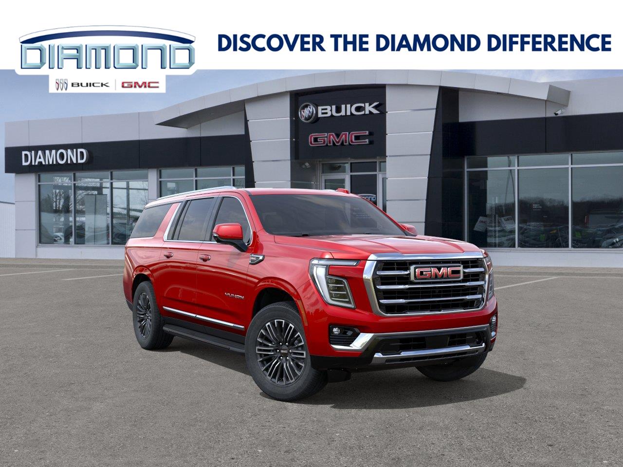 Volcanic Red Tintcoat 2026 GMC Yukon XL SUV / Crossover Four-Wheel Drive Automatic