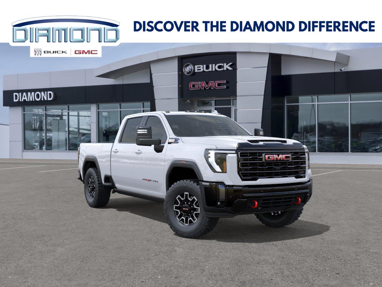 Summit White 2026 GMC Sierra 2500HD Pickup Truck Four-Wheel Drive Automatic