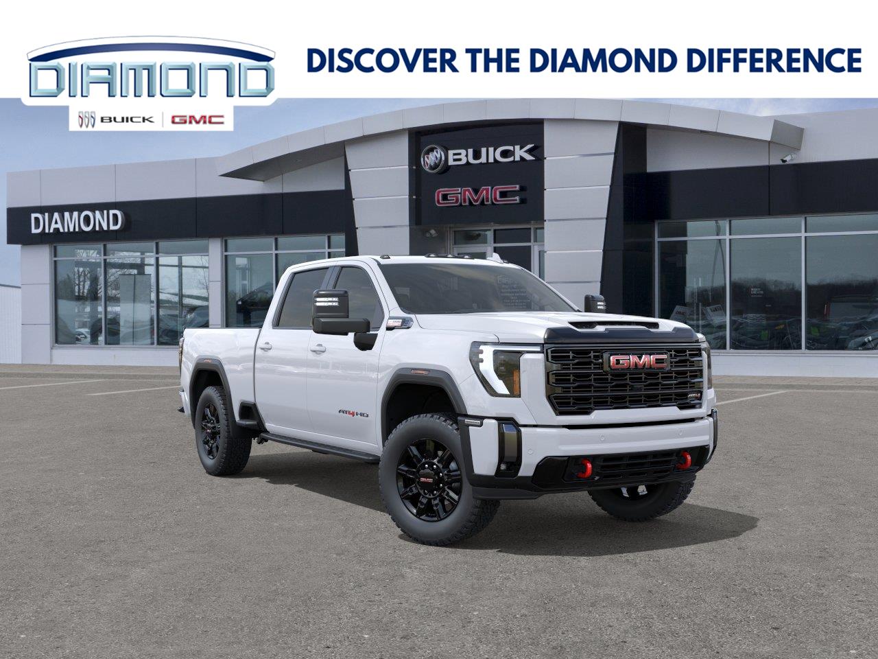 Summit White 2026 GMC Sierra 3500HD Pickup Truck Four-Wheel Drive Automatic