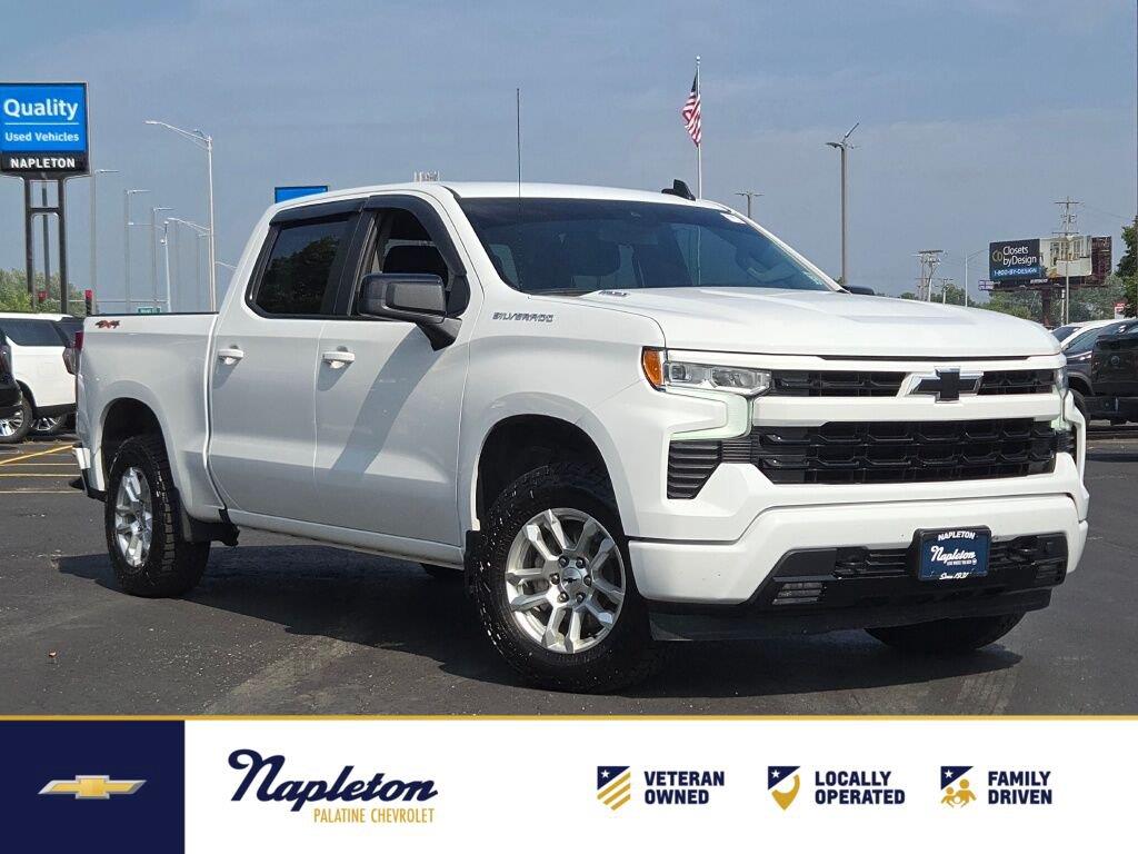 Summit White 2024 Chevrolet Silverado 1500 Pickup Truck Four-Wheel Drive Automatic