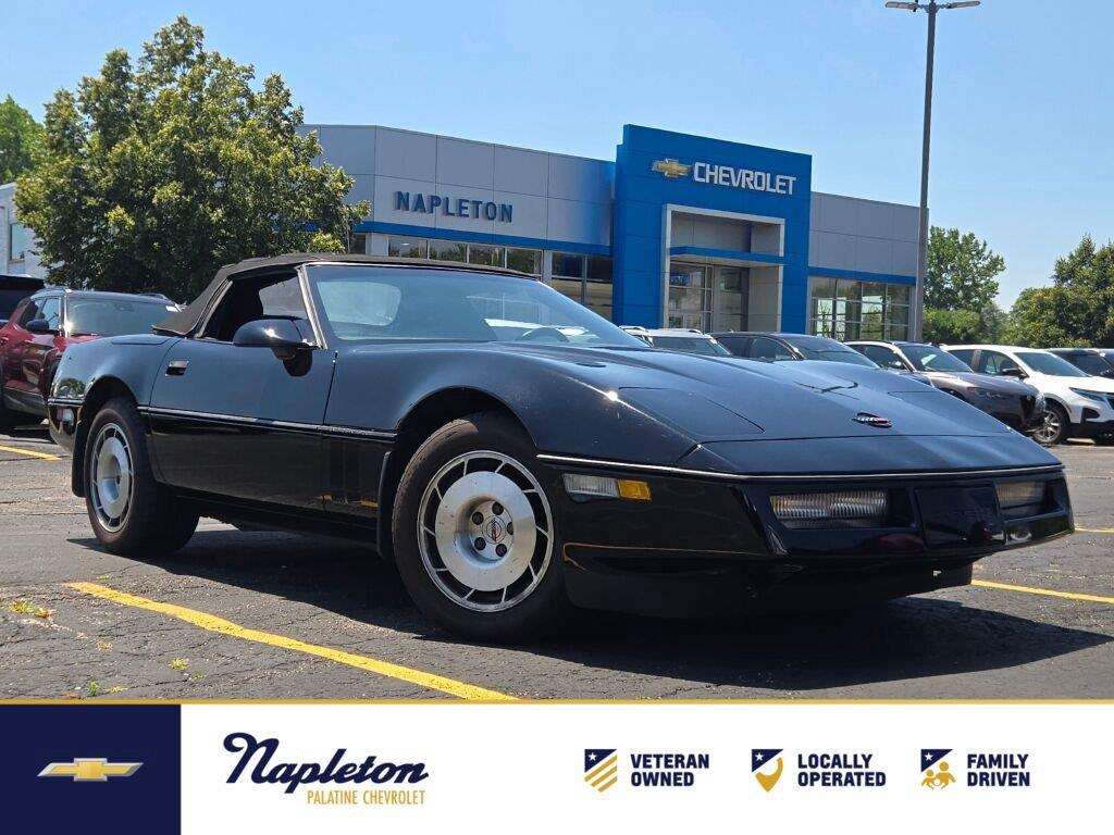 Black 1986 Chevrolet Corvette Convertible Rear-Wheel Drive 