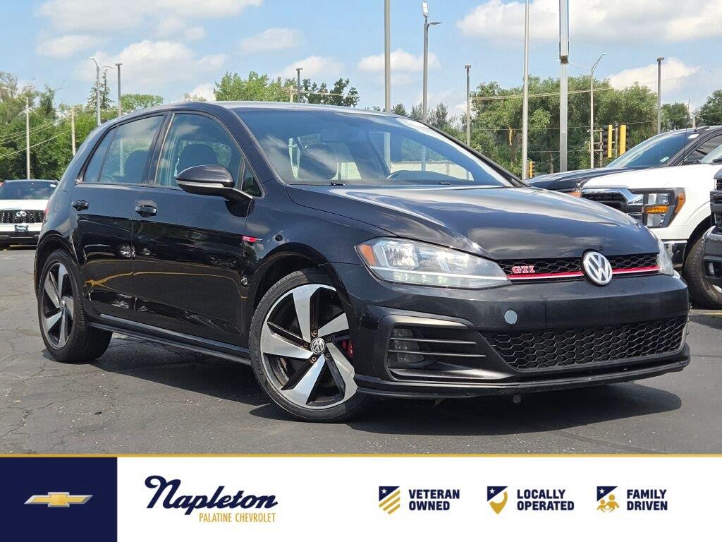 Deep Black Pearl 2021 Volkswagen Golf GTI Hatchback Front-Wheel Drive Manual