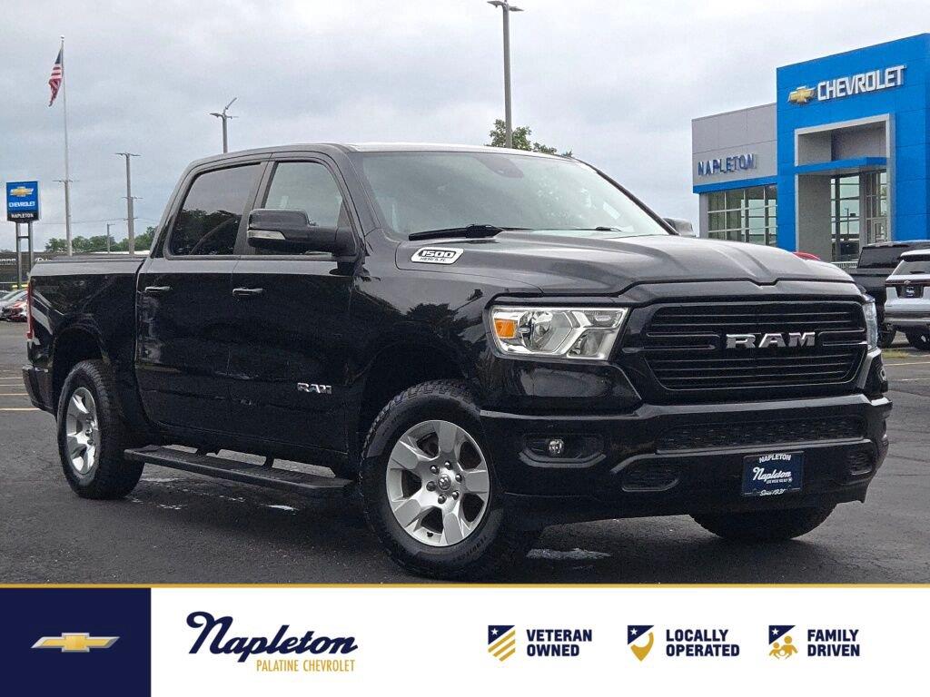 Diamond Black Crystal Pearlcoat 2021 RAM 1500 Pickup Truck Four-Wheel Drive 8-Speed Automatic