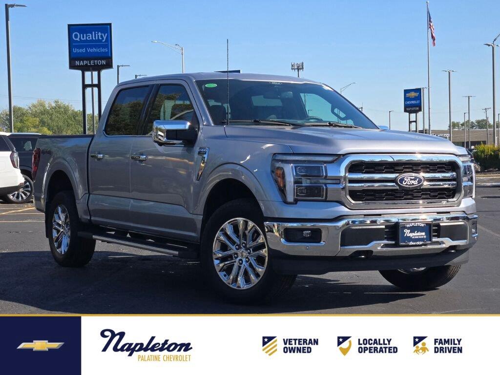 Iconic Silver 2025 Ford F-150 Pickup Truck Four-Wheel Drive Automatic