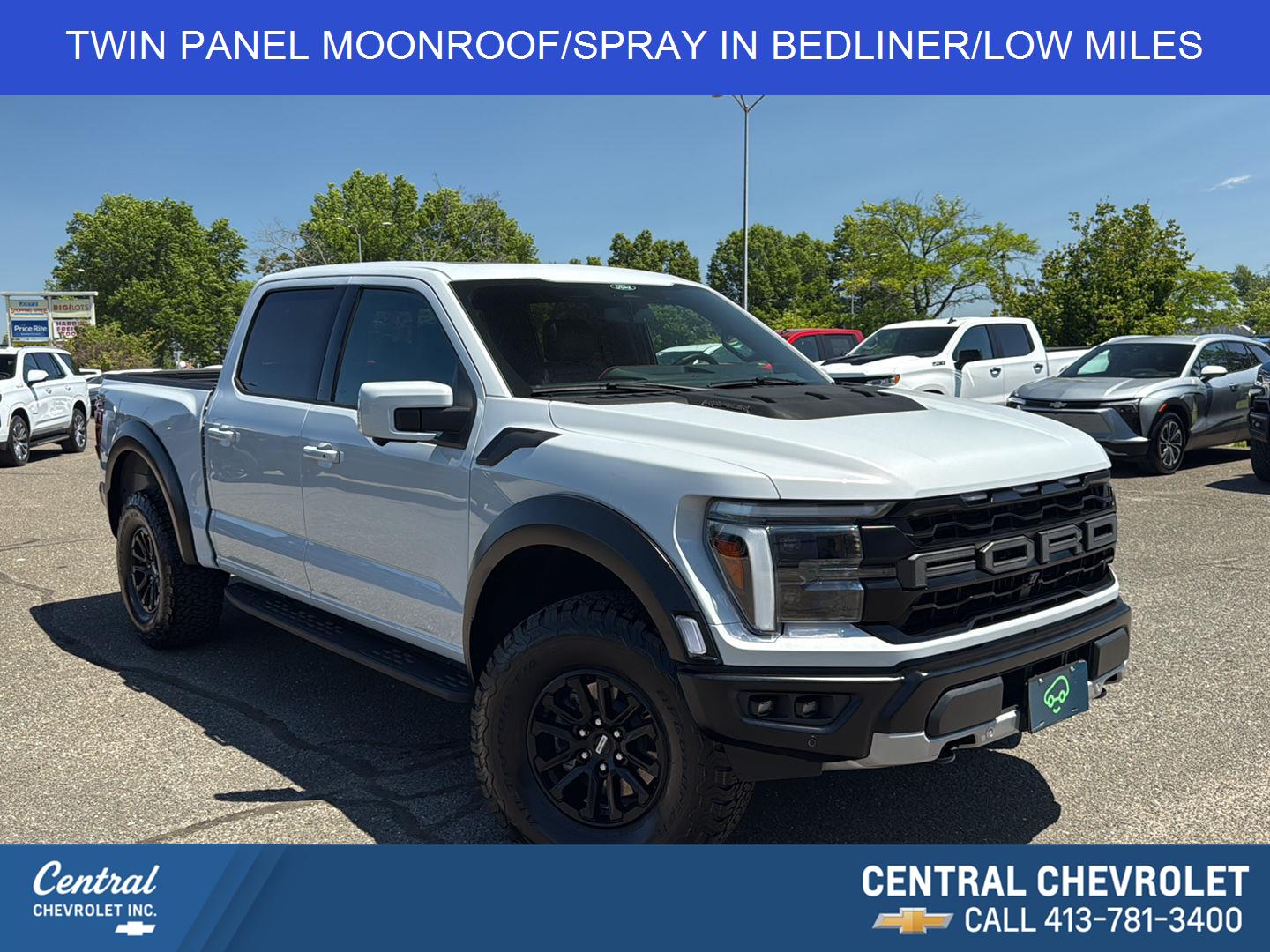 Space White 2025 Ford F-150 Pickup Truck Four-Wheel Drive Automatic