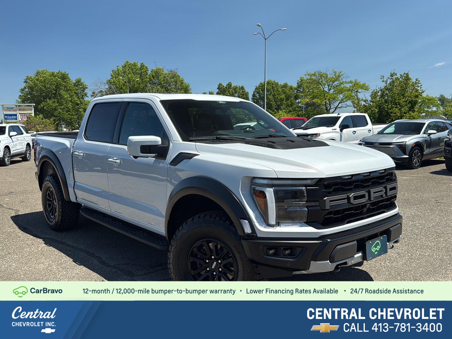 Space White 2025 Ford F-150 Pickup Truck Four-Wheel Drive Automatic
