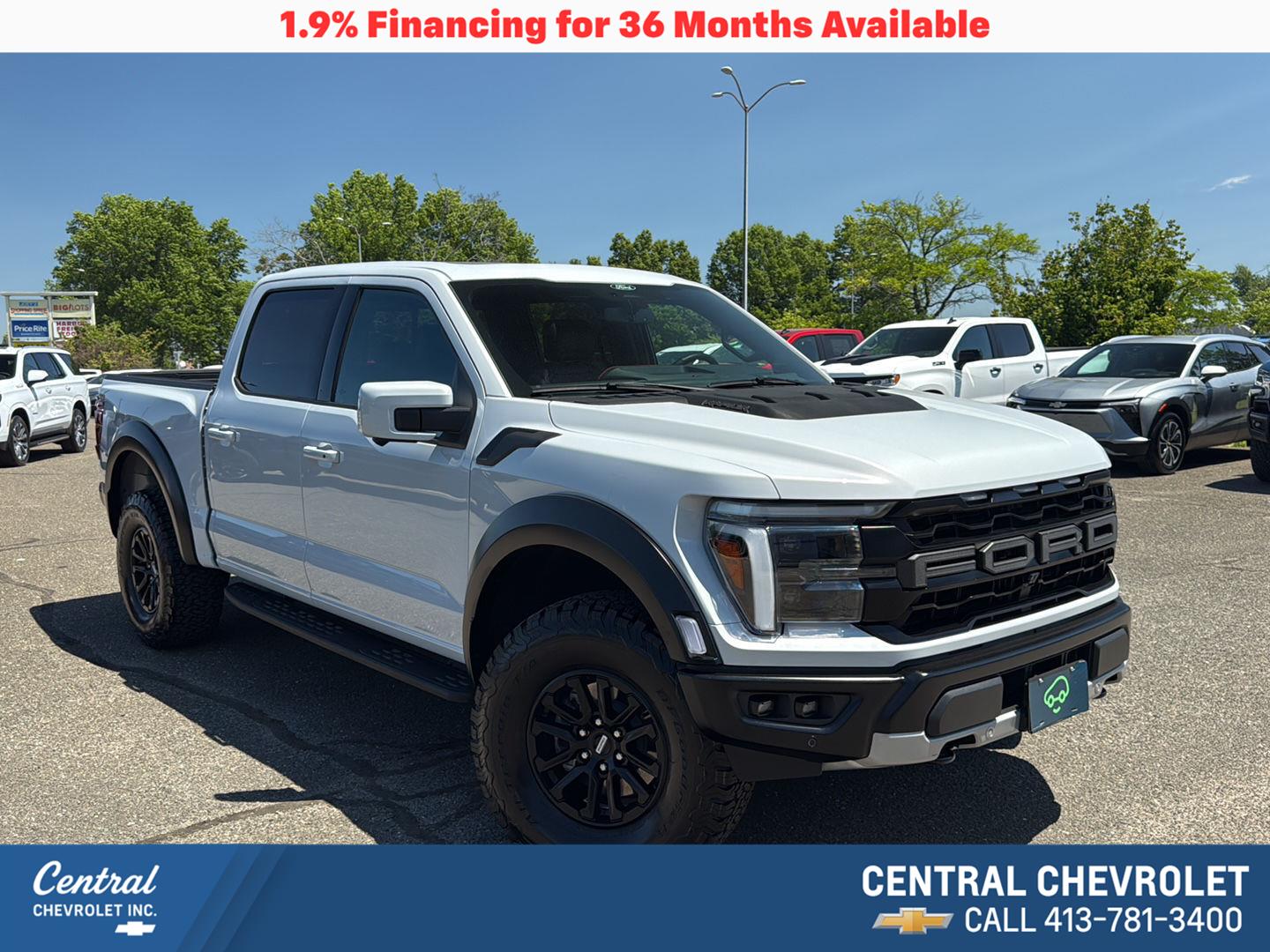 Space White 2025 Ford F-150 Pickup Truck Four-Wheel Drive Automatic