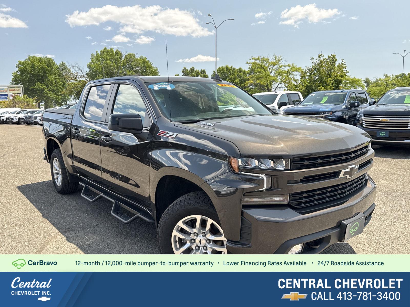 Oxford Brown Metallic 2022 Chevrolet Silverado 1500 Pickup Truck Four-Wheel Drive Automatic