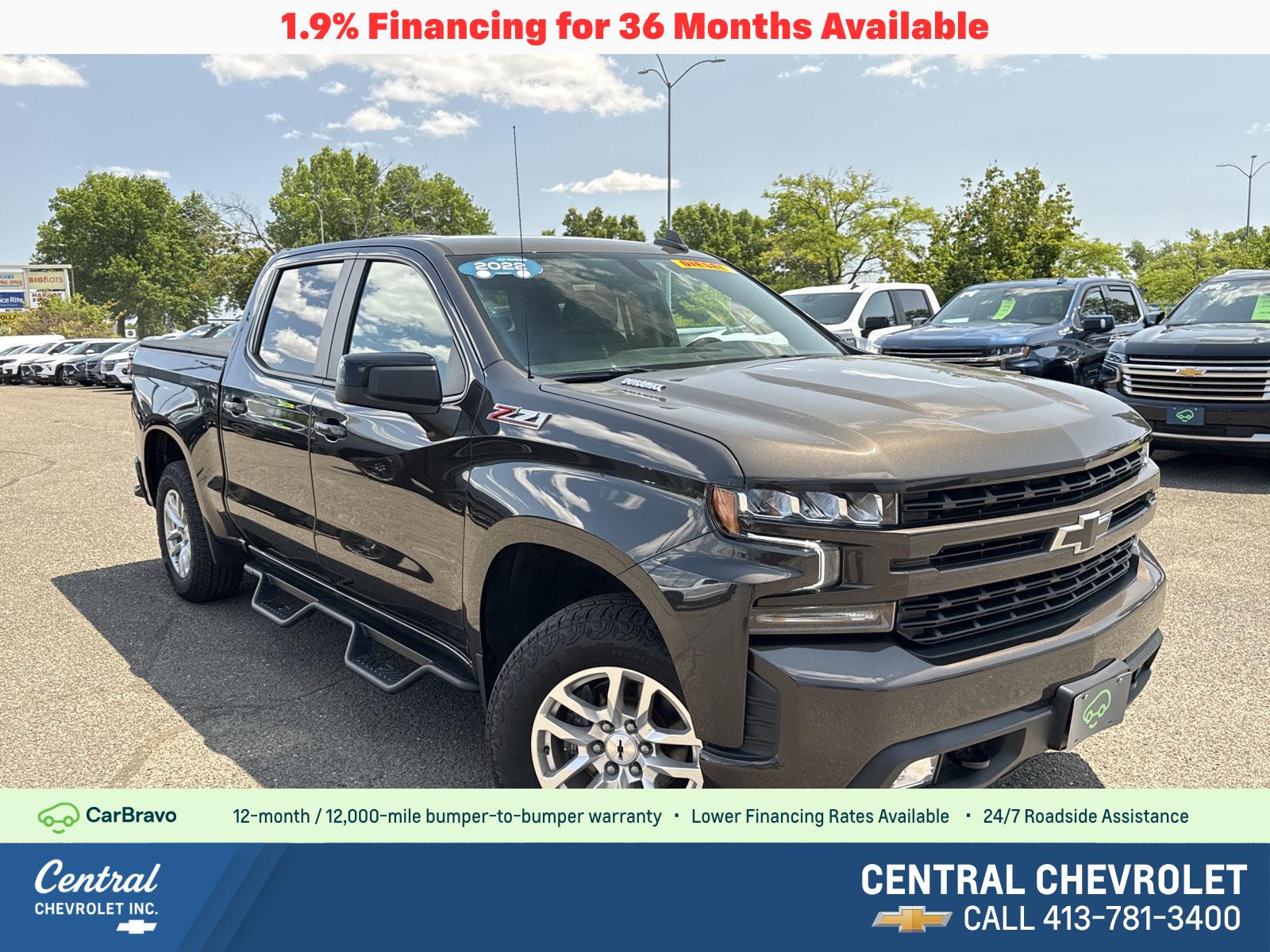 Oxford Brown Metallic 2022 Chevrolet Silverado 1500 Pickup Truck Four-Wheel Drive Automatic