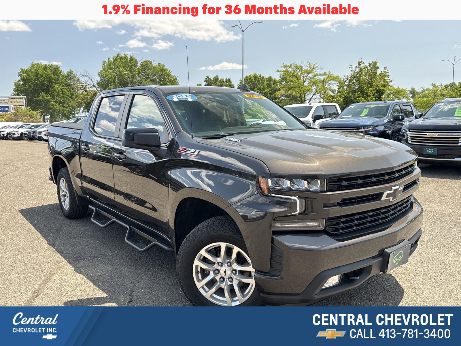 Oxford Brown Metallic 2022 Chevrolet Silverado 1500 Pickup Truck Four-Wheel Drive Automatic
