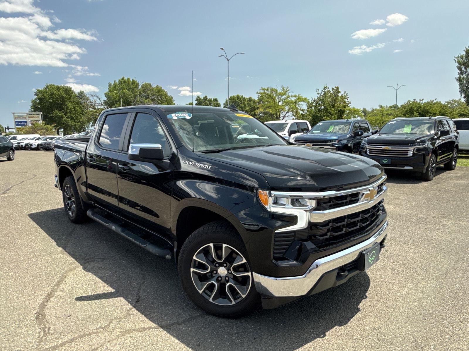 Black 2022 Chevrolet Silverado 1500 Pickup Truck Four-Wheel Drive Automatic